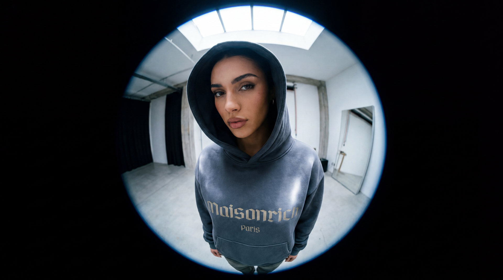 Maison Rich Paris hoodie campaign
